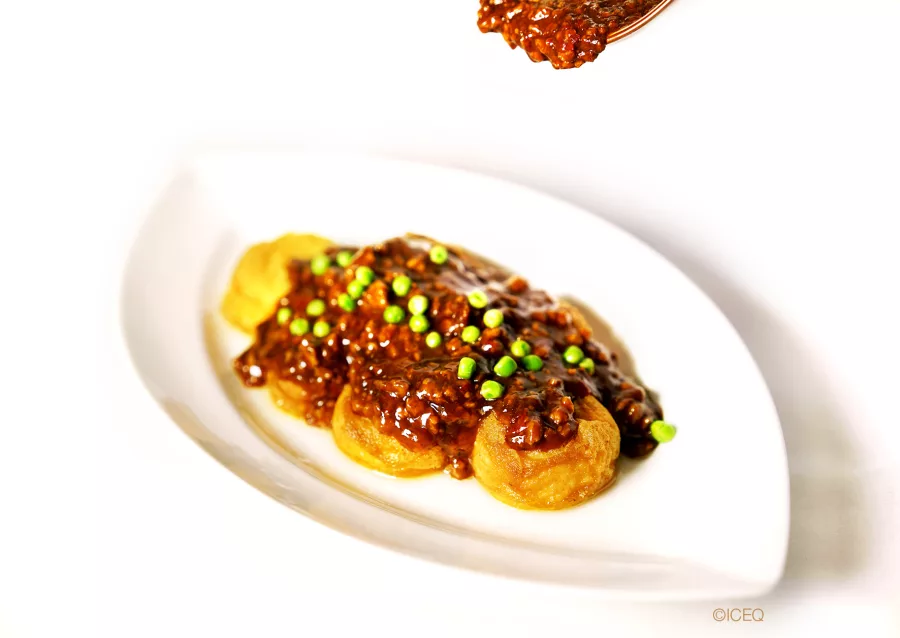 Tofu Sichuan avec boeuf hache